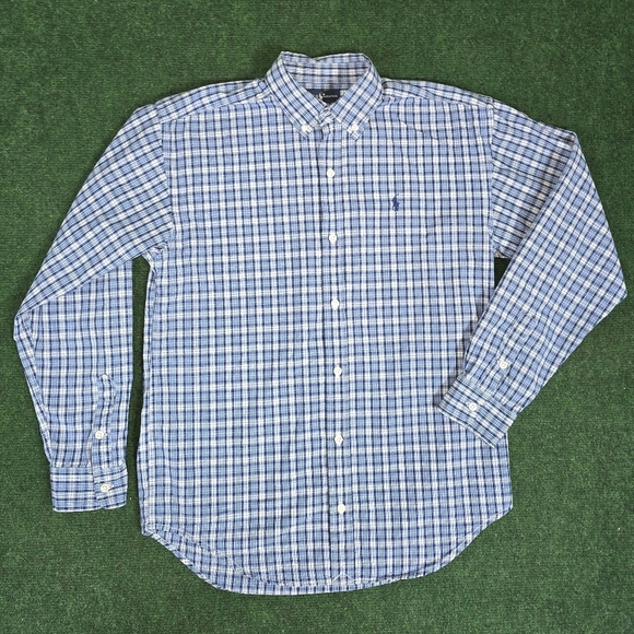 Ralph Lauren | Youth Boys 100% Cotton Casual Button Down Shirt SIZE LARGE 16\18 - Picture 13 of 13